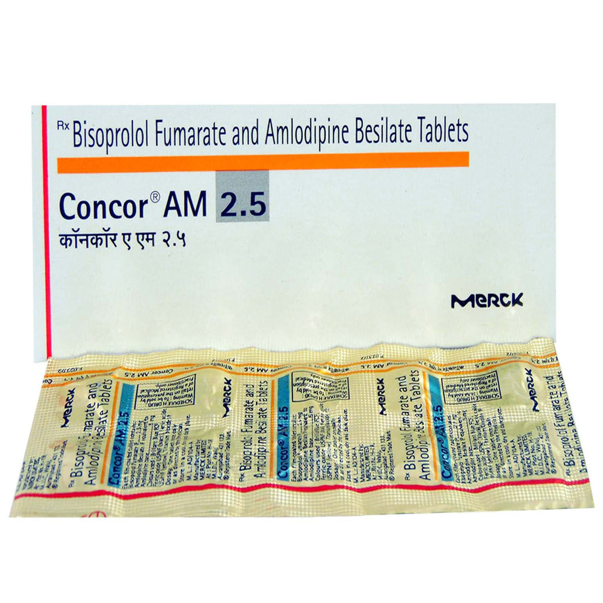 Concor AM 2.5 Tablet 10's Price, Uses, Side Effects, Composition ...