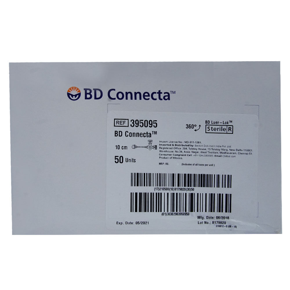 B.D Connecta 10cm, Pack of 1 