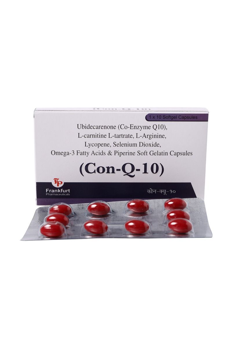 Con Q 10 Capsule 10's Price, Uses, Side Effects, Composition Apollo