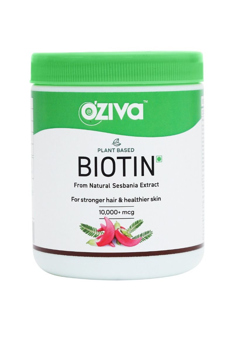 Buy OZiva Plant Based Biotin Powder, 125 gm Online
