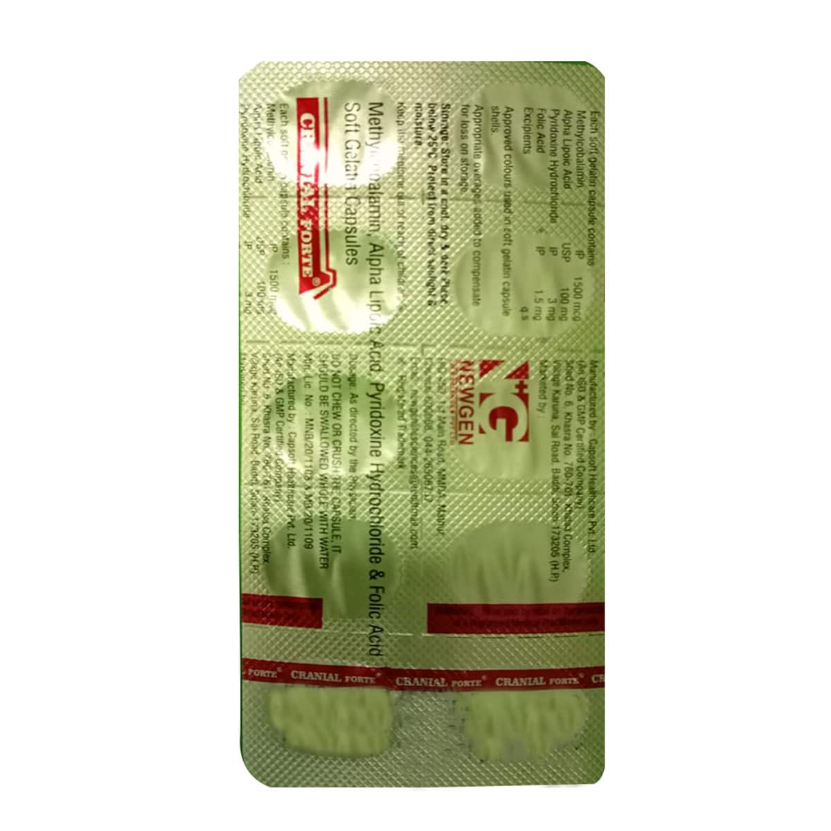 Cranial Forte Capsule 10's, Pack of 10 CAPSULES