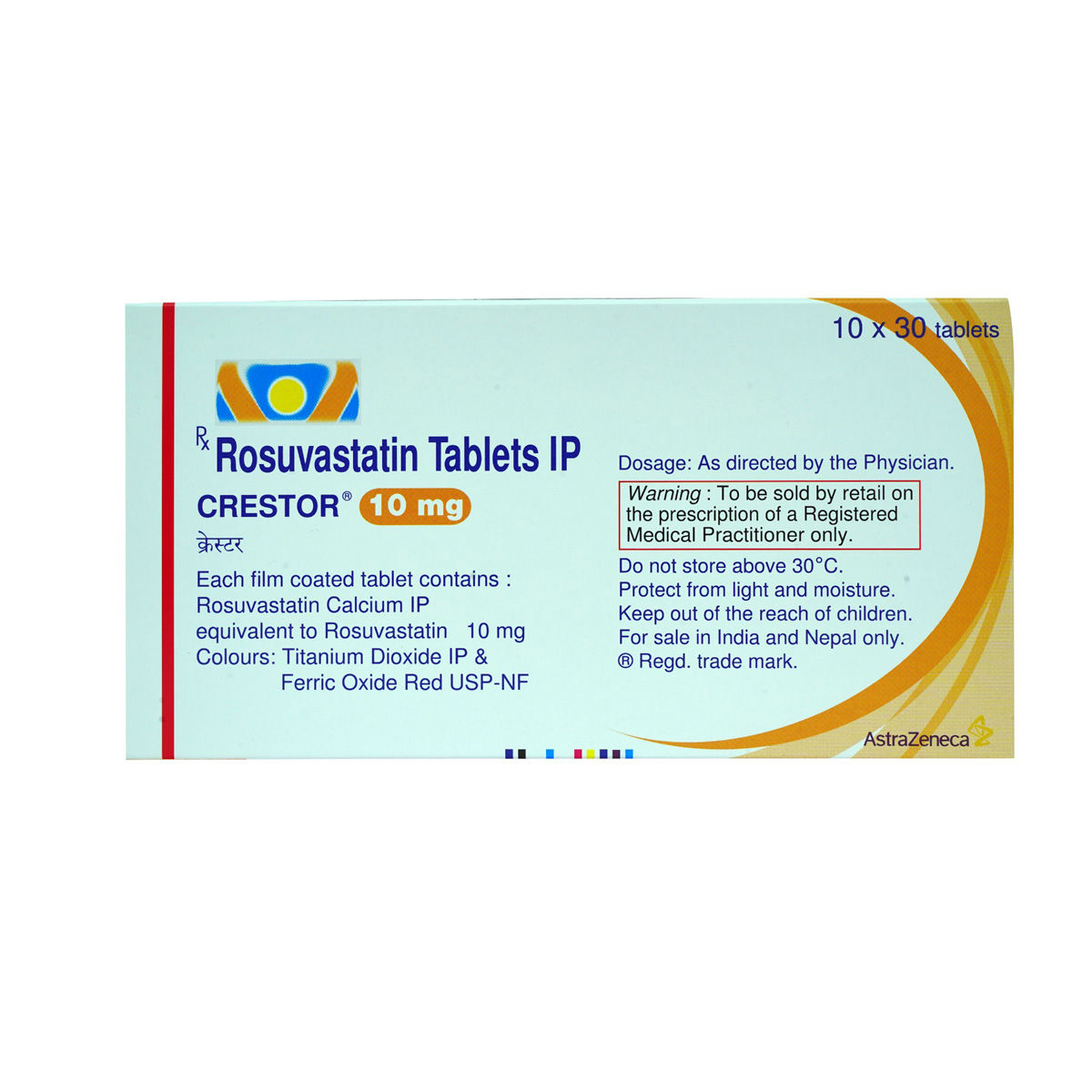 Crestor 10 mg Tablet 30's Price, Uses, Side Effects, Composition ...
