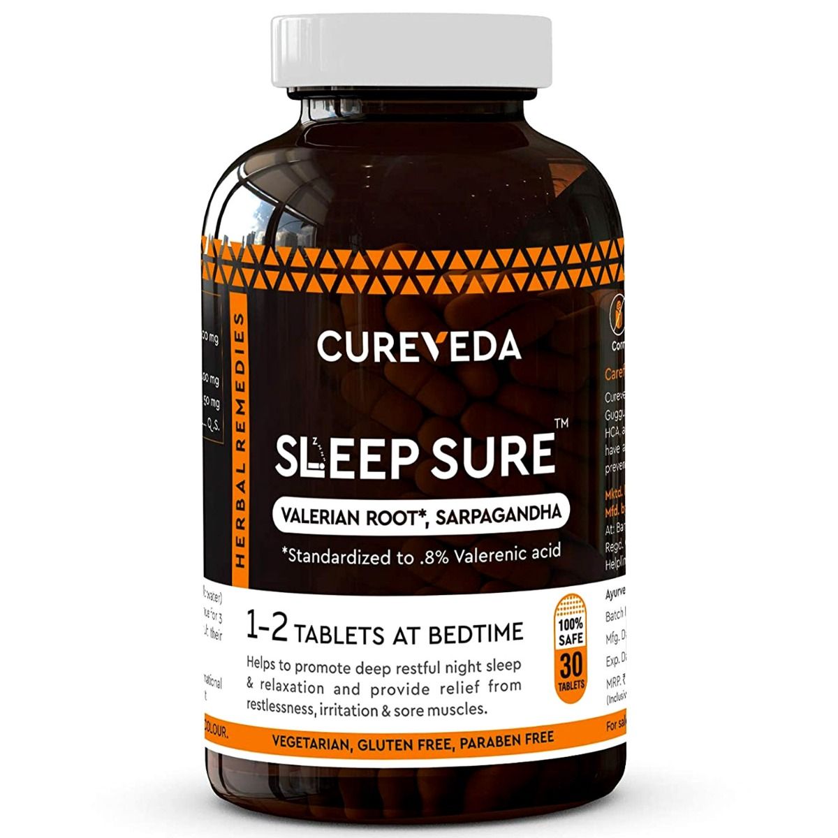 Buy Cureveda Sleep Sure, 30 Tablets Online
