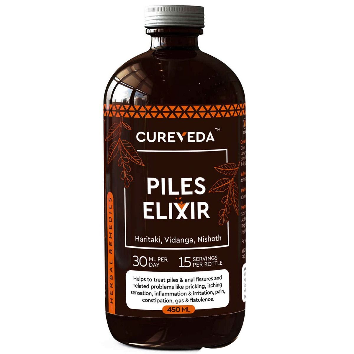 Buy Cureveda Piles Elixir, 450 ml Online