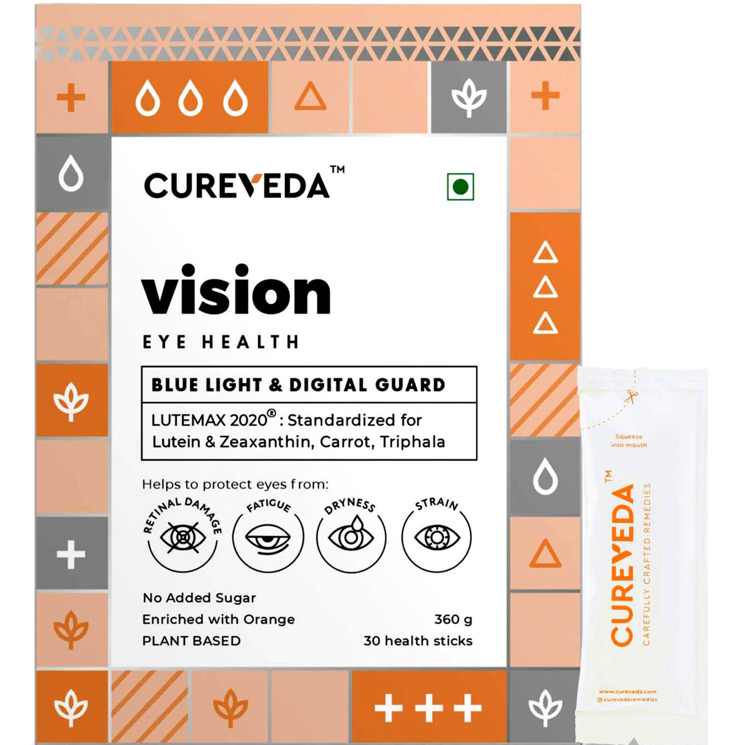 Cureveda Vision Eye Health, 360 gm, Pack of 1 