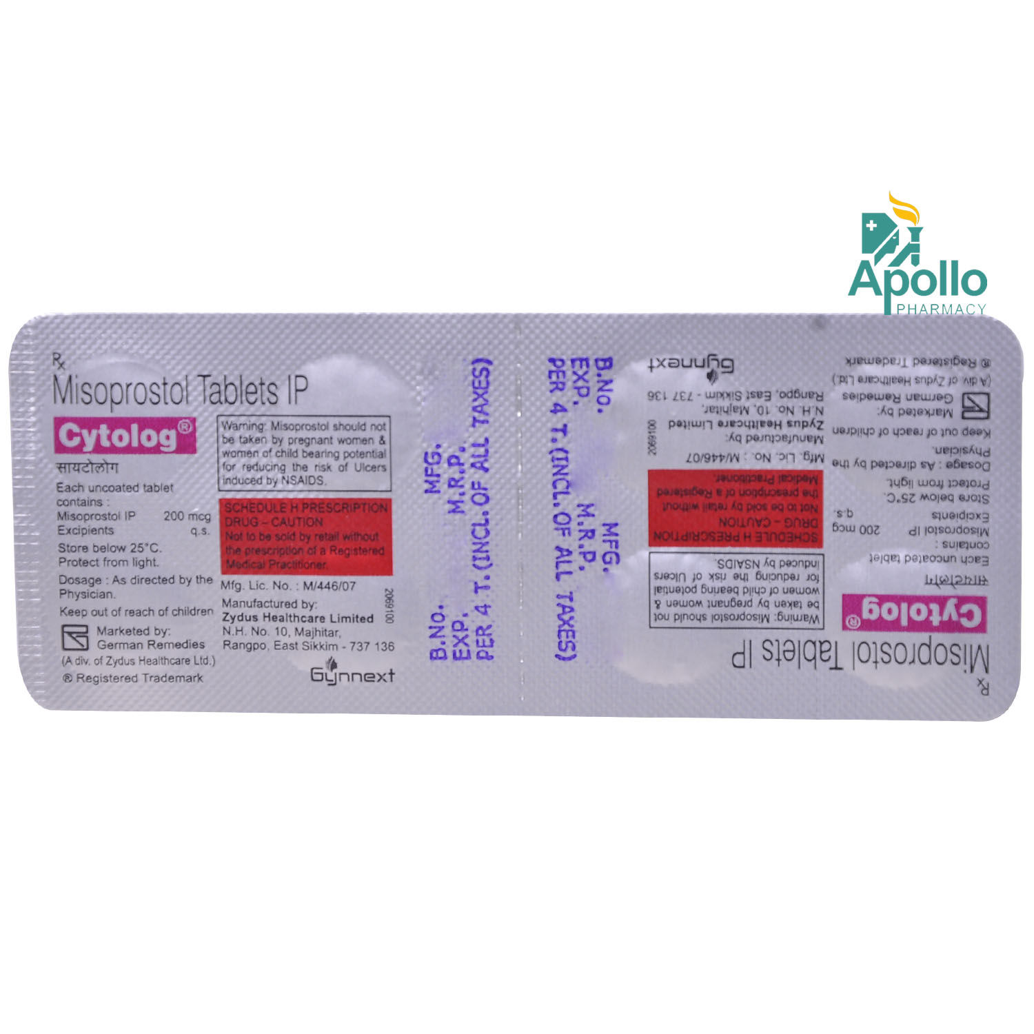 Misoprostol cytolog price