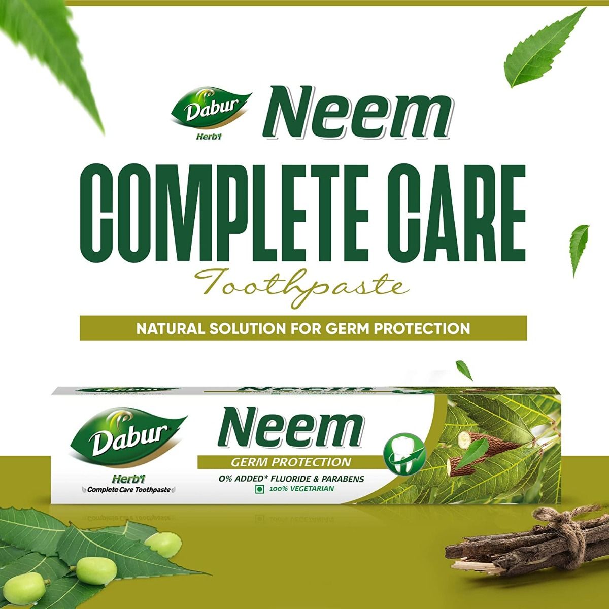 Dabur Herb'l Neem Germ Protection Toothpaste, 100 gm Price, Uses, Side