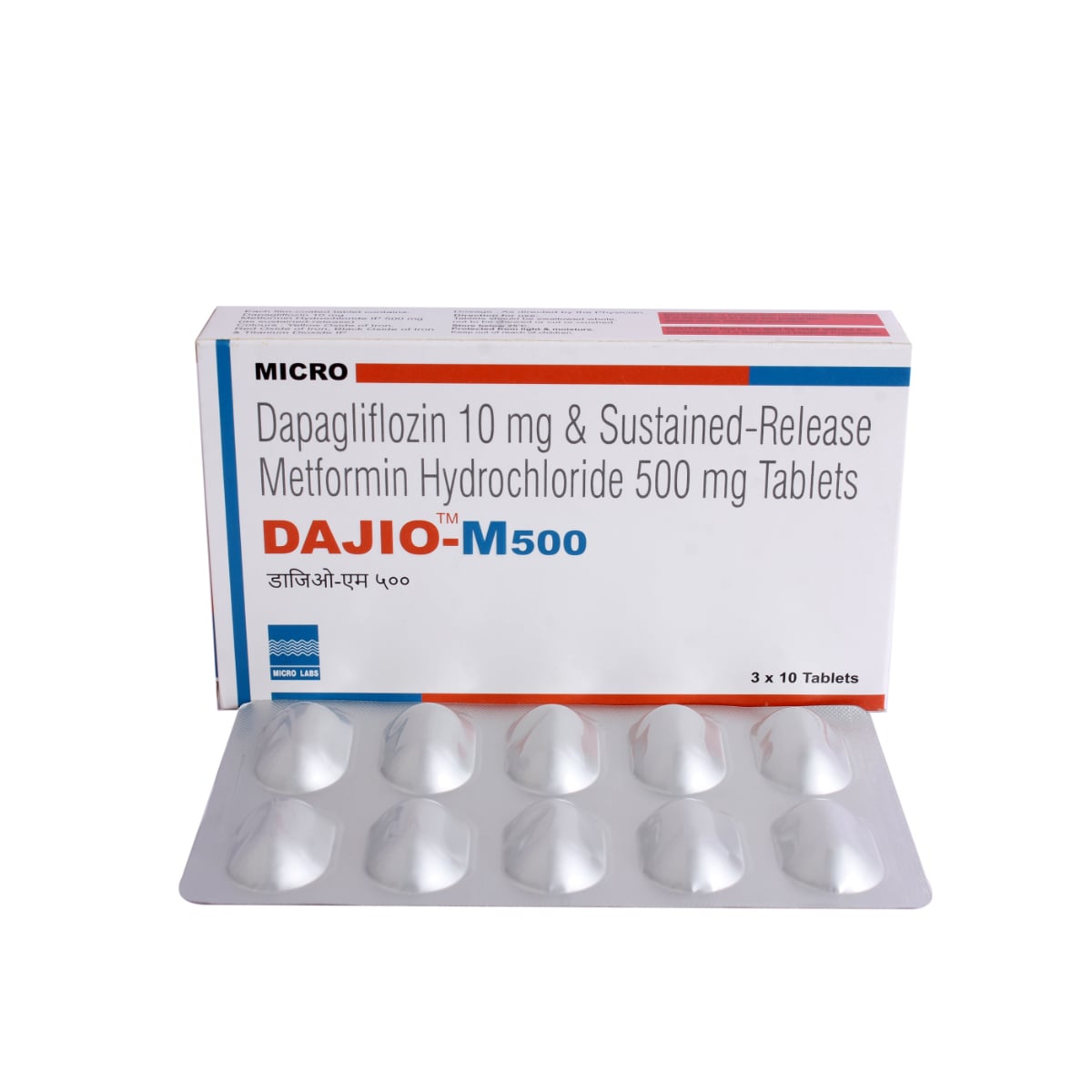Dajio M 10 mg/500 mg Tablet 10's, Pack of 10 TABLETS