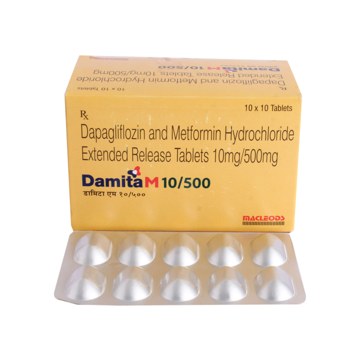 Damita M 10/500 Tablet 10's Price, Uses, Side Effects, Composition ...