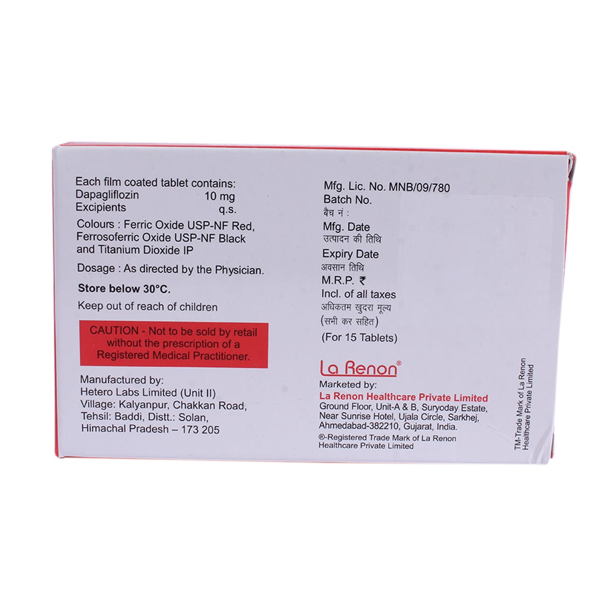 Dapahenz-10 Tablet 15's Price, Uses, Side Effects, Composition - Apollo ...