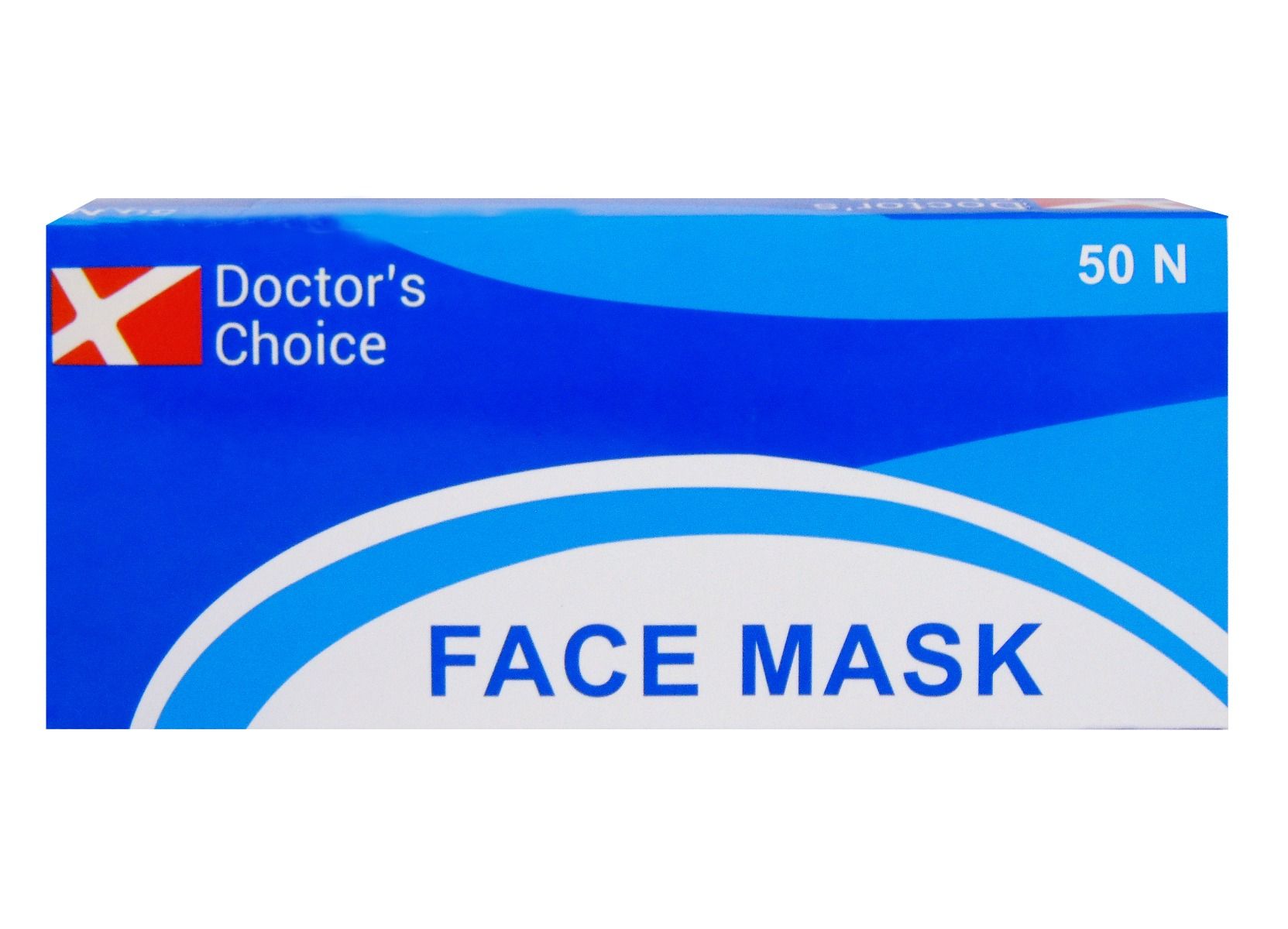 Doctor's Choice 3 Layer Loop Face Mask, 50 Count, Pack of 50 S