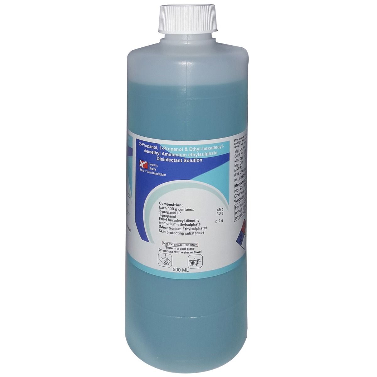 Buy Doctor's Choice Hand 'n' Skin Disinfectant Solution, 500 ml Online