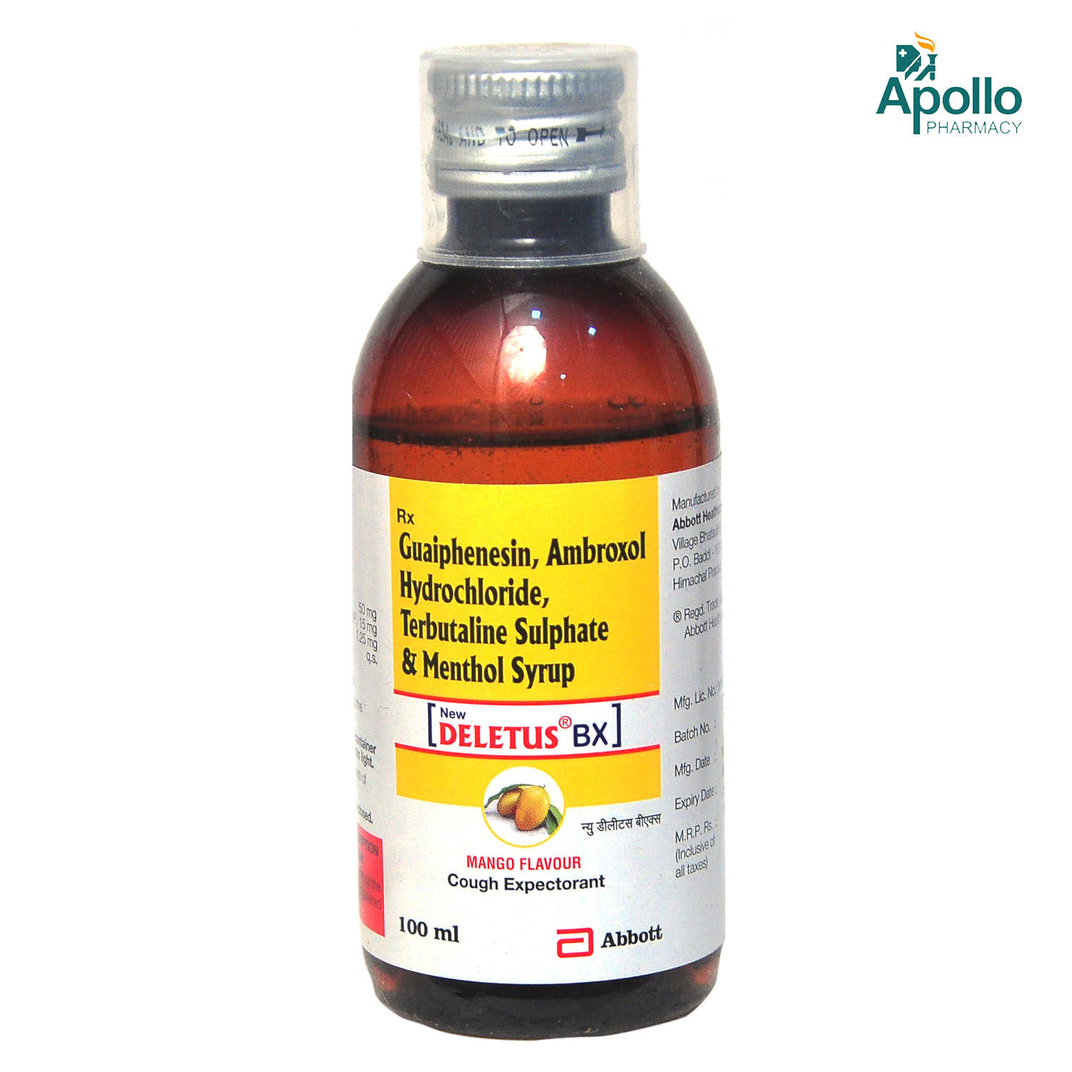 Deletus BX Mango Cough Expectorant 100 ml Price, Uses, Side Effects