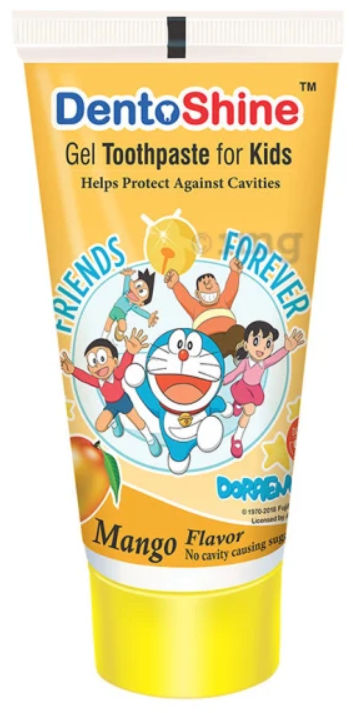 Buy Dentoshine Mango Flavoured Kids Gel Toothpaste, 80 gm Online