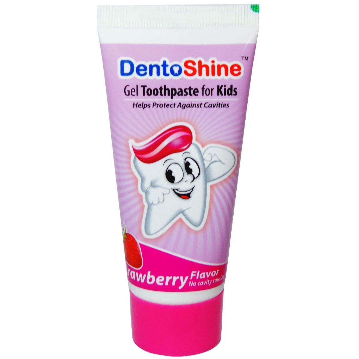 Buy Dentoshine Strawberry Flavoured Kids Gel Toothpaste, 80 gm Online