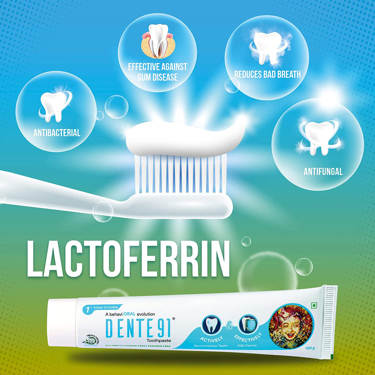 Dente 91 Cool Mint Tooth Paste, 100 gm Price, Uses, Side Effects, Composition Apollo Pharmacy