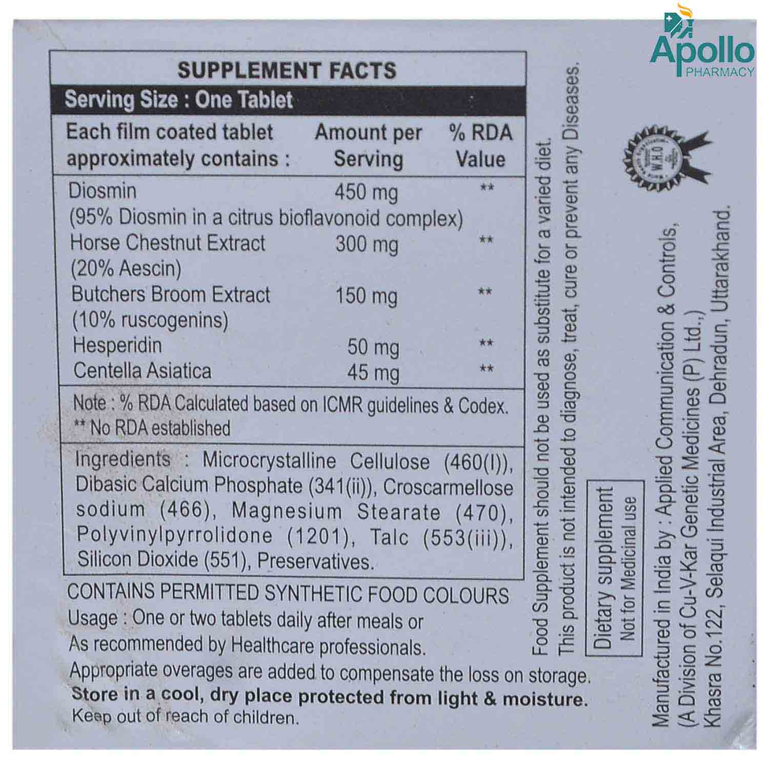 Desflovin Tablet 10's Price, Uses, Side Effects, Composition - Apollo ...