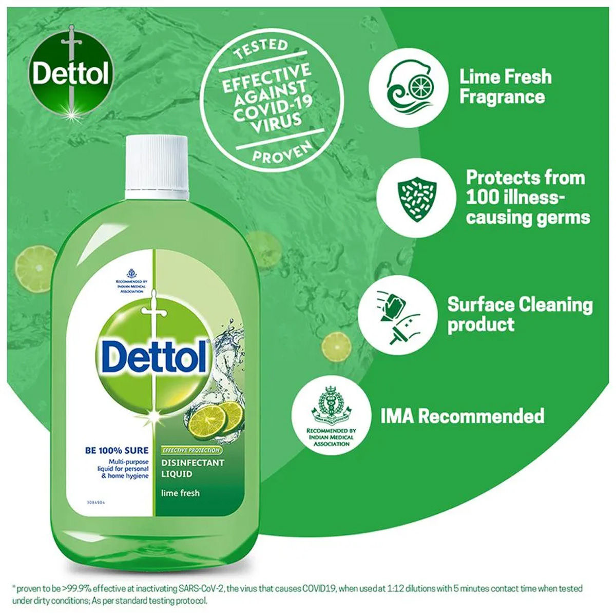 Dettol Lime Fresh Disinfectant Liquid, 200 ml Price, Uses, Side Effects