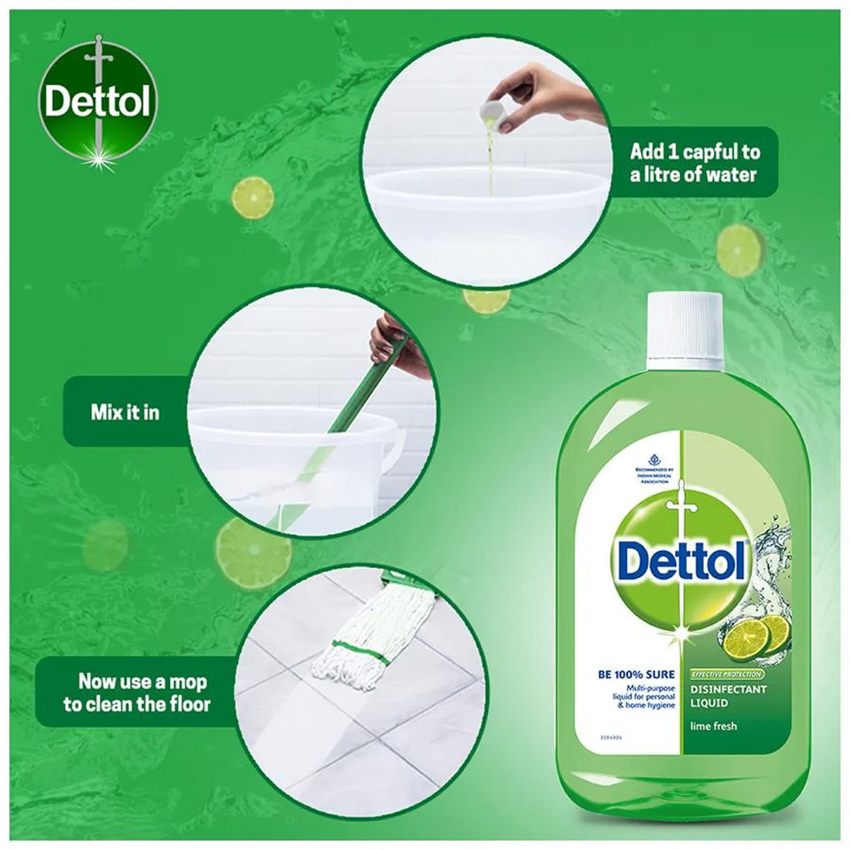 Dettol Lime Fresh Disinfectant Liquid, 200 ml Price, Uses, Side Effects