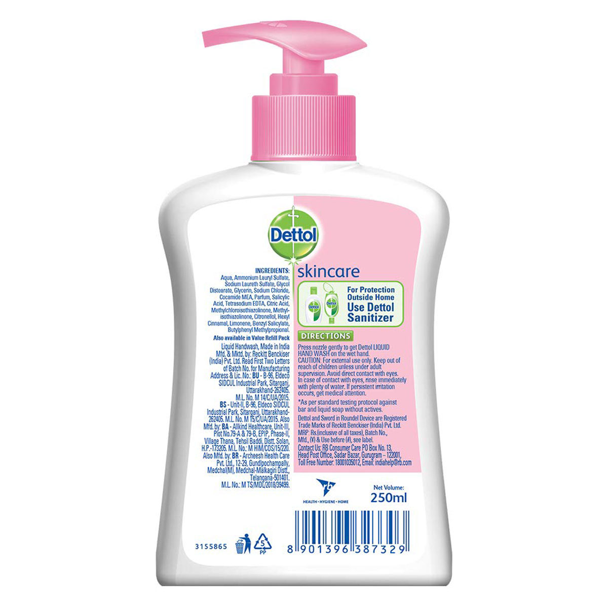 Dettol Skincare Liquid Handwash 250 Ml Price Uses Side Effects