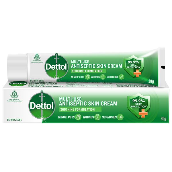 Dettol Multi-Use Antiseptic Skin Cream, 30 gm, Pack of 1 