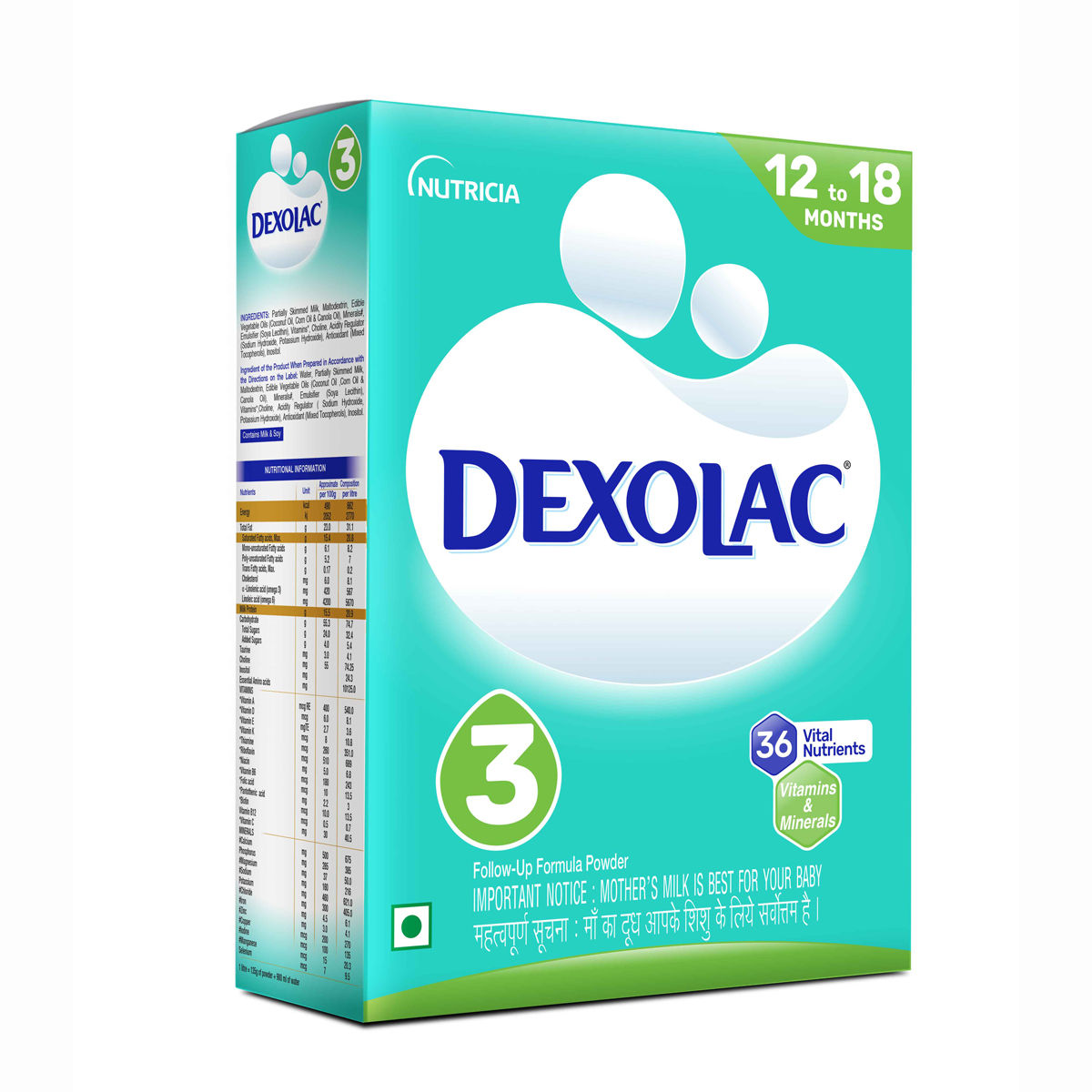 Buy Dexolac Follow-Up Formula Stage 3 Powder (12-18 Months), 400 gm Refill Pack Online