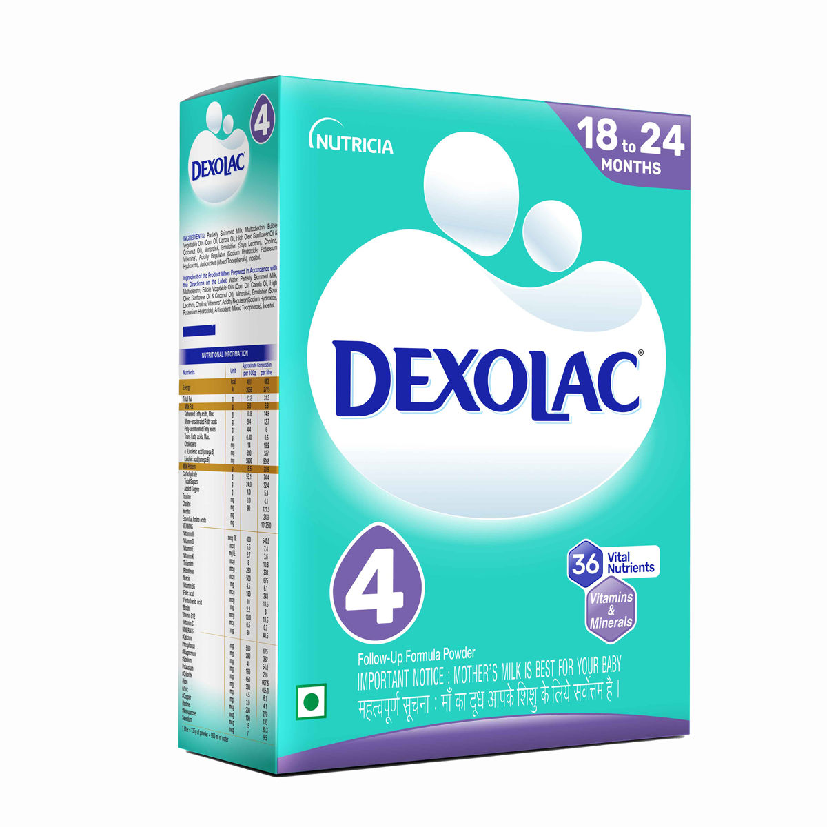 Buy Dexolac Follow-Up Formula Stage 4 Powder (18-24 Months), 400 gm Refill Pack Online
