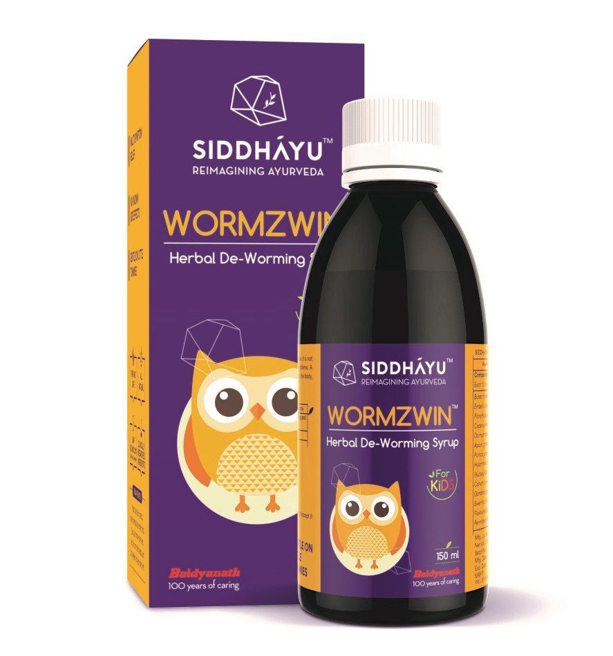 Buy Siddhayu Wormzwin Herbal De-Worming Syrup, 150 ml Online