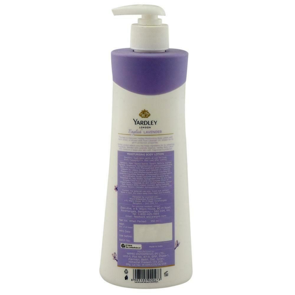 Yardley London English Lavender Moisturizing Body Lotion, 350 ml + 50