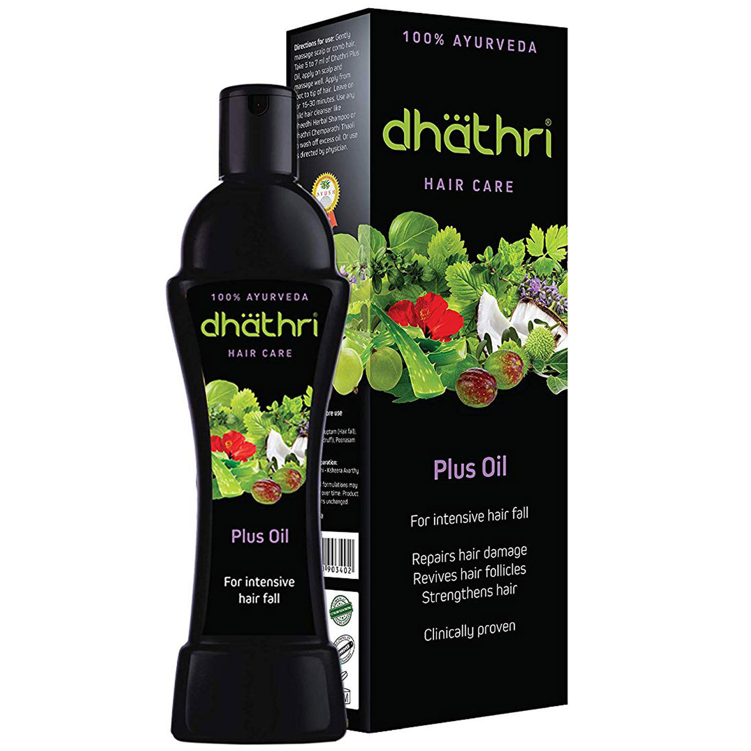 Dhathri Hair Oil, 100 ml, Pack of 1 