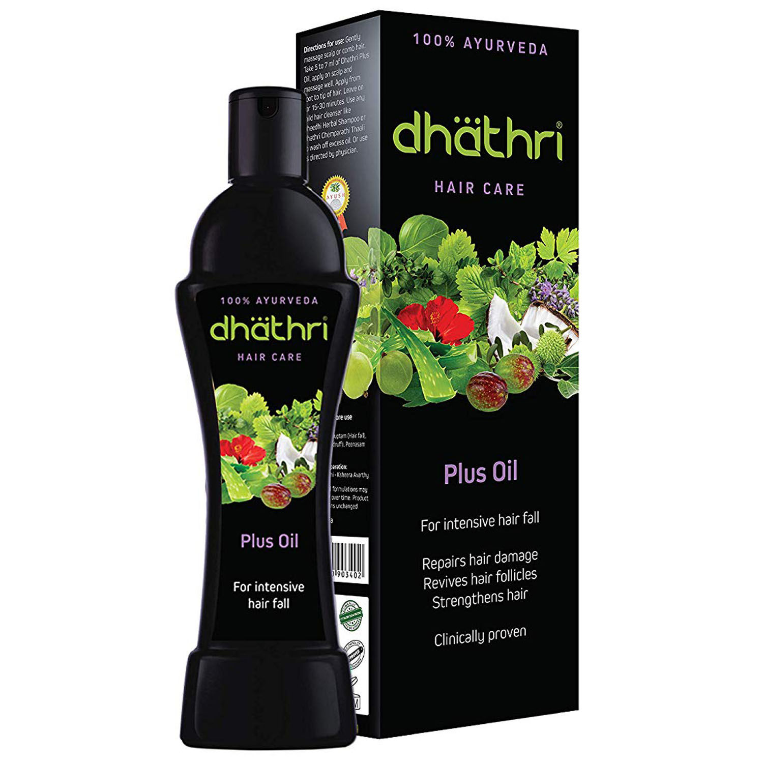 Dhathri Hair Care Plus Oil, 100 ml, Pack of 1 