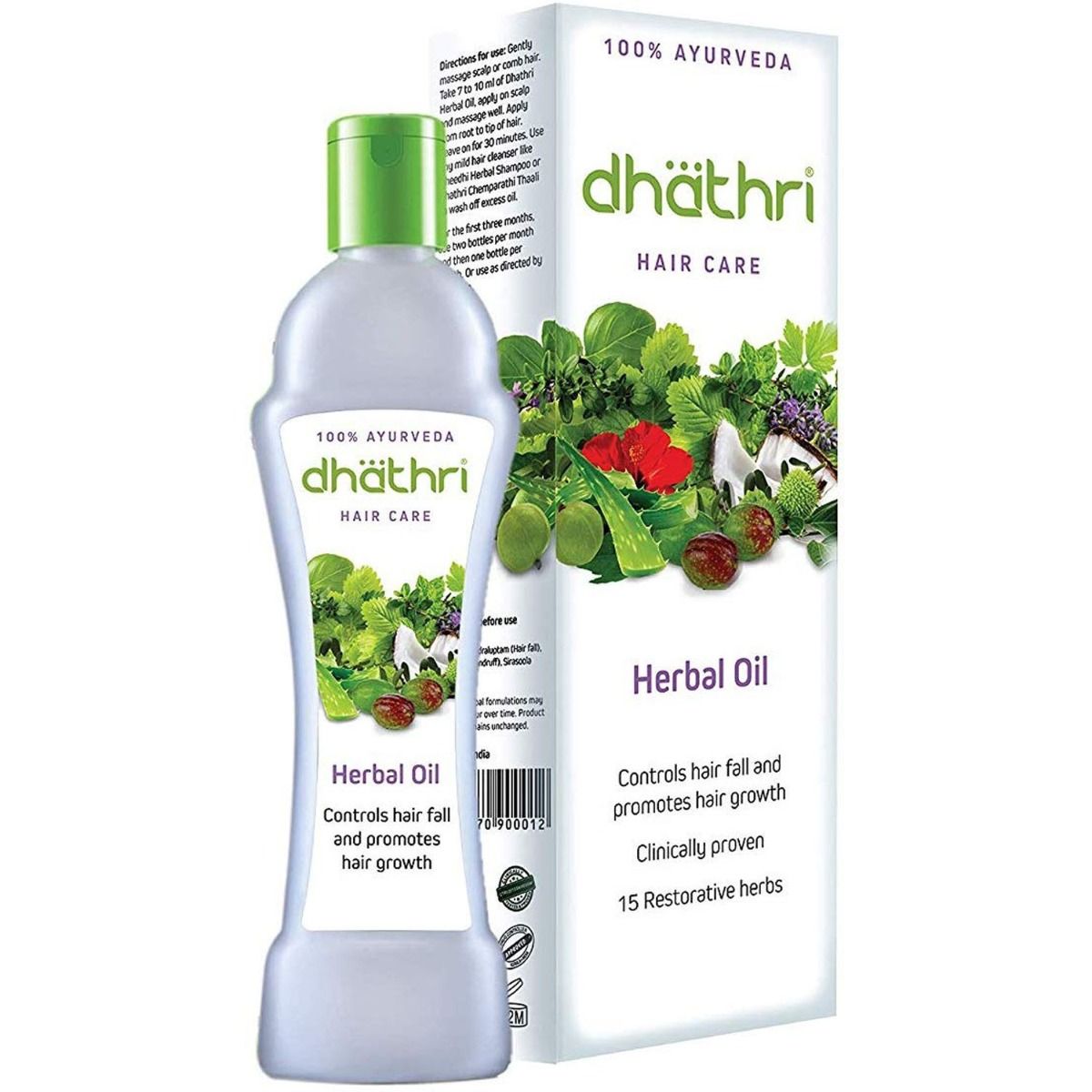 Buy Dhathri Hair Care Herbal Oil, 100 ml Online