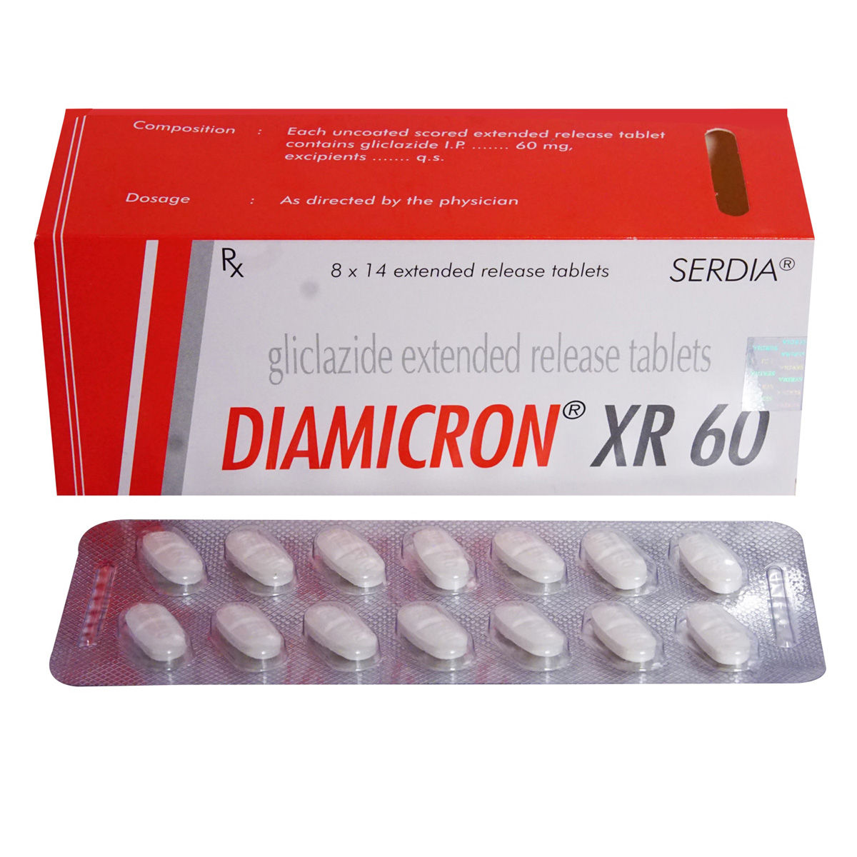 Stamicron Tablet Diamicron XR 60 Tablet 14's Price, Uses, Side Effects, Composition ...