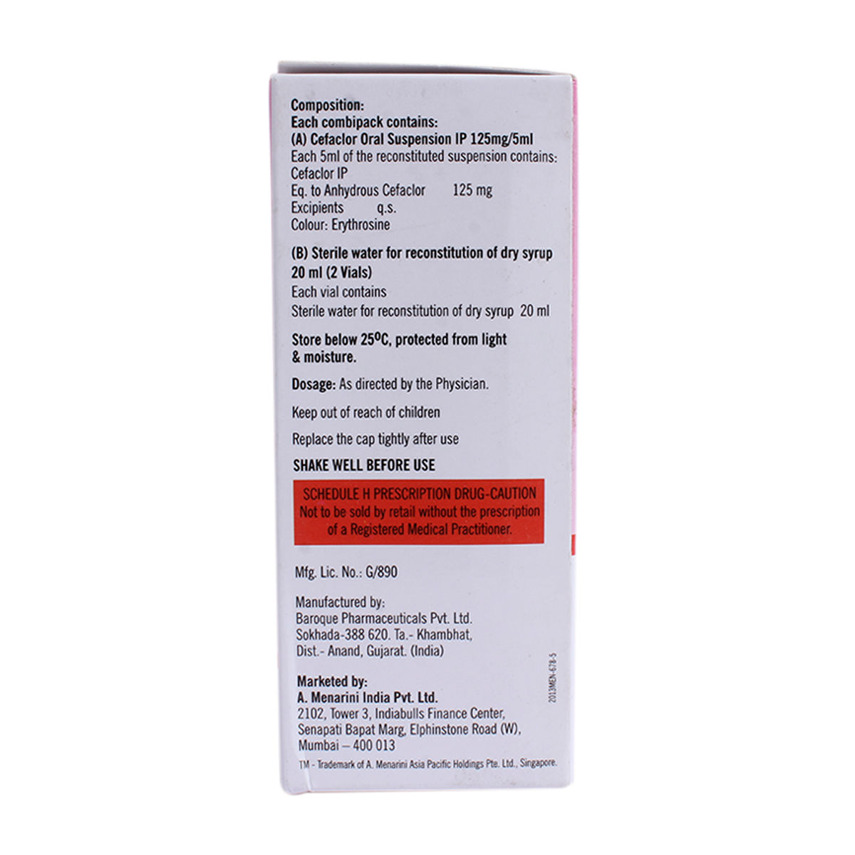 Distaclor 125 mg Strawberry Flavour Suspension 60 ml Price, Uses, Side ...