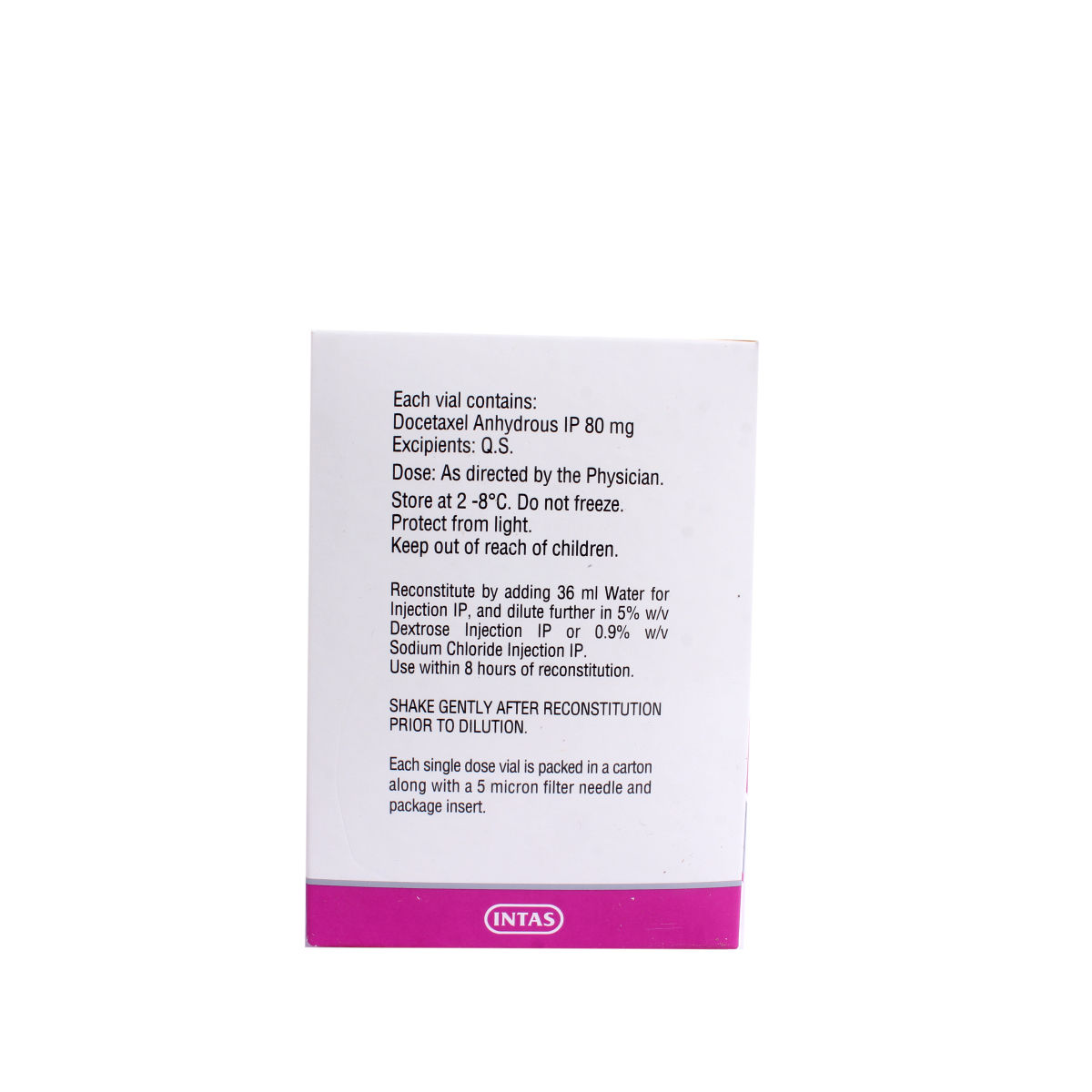 DOCEAQUALIP 80MG INJECTION Price, Uses, Side Effects, Composition ...