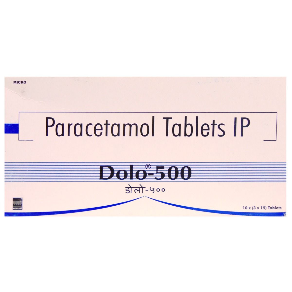 Dolo-500 Tablet 15's, Pack of 15 TABLETS