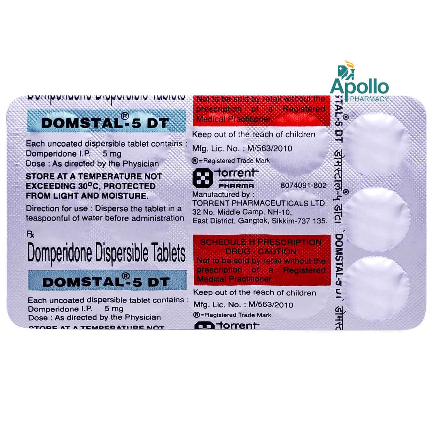 Domstal5 DT Tablet 15's Price, Uses, Side Effects, Composition