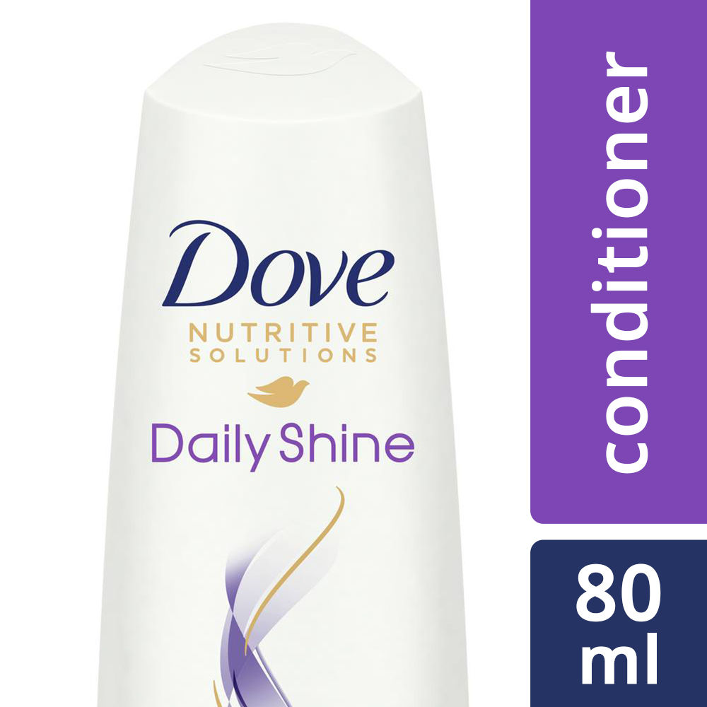Dove Daily Shine Conditioner, 80 ml, Pack of 1 