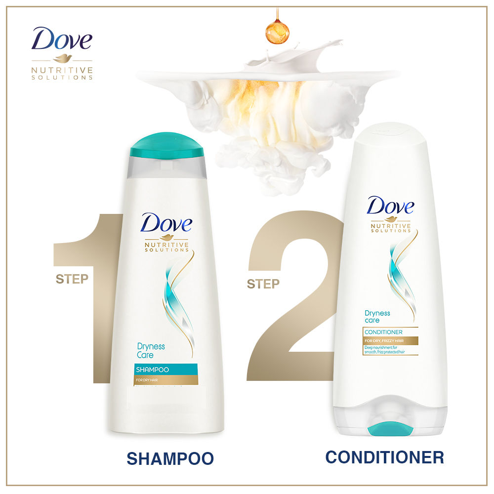 Dove Dryness Care Shampoo, 340 ml, Pack of 1 
