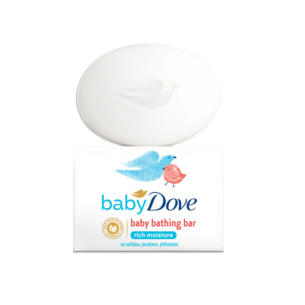 Baby Dove Rich Moisture Bathing Bar, 50 gm, Pack of 1 