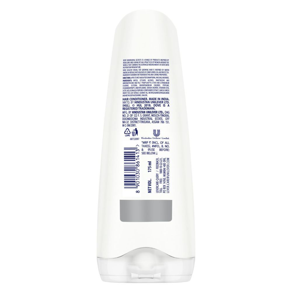 Dove Healthy Ritual Conditioner For Growing Hair, 180 ml, Pack of 1 