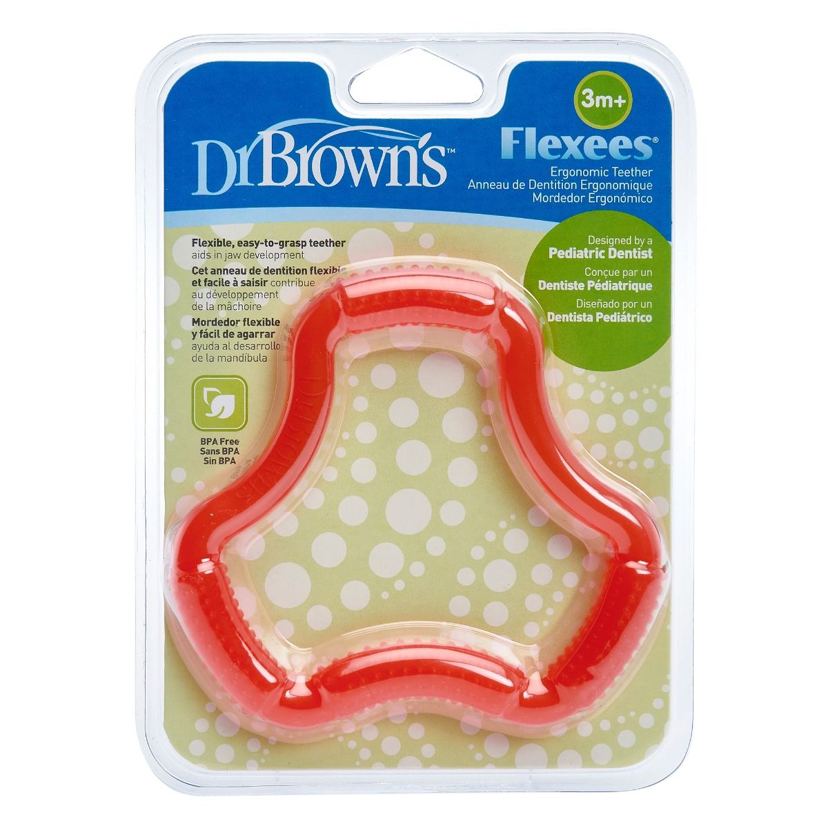 Buy Dr.Brown's A-Shaped Teether Pink Flexees, 1 Count Online