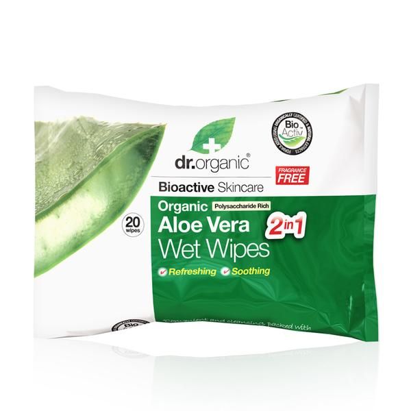 Buy dr Organic Aloe Vera Wet Wipes, 20 Count Online