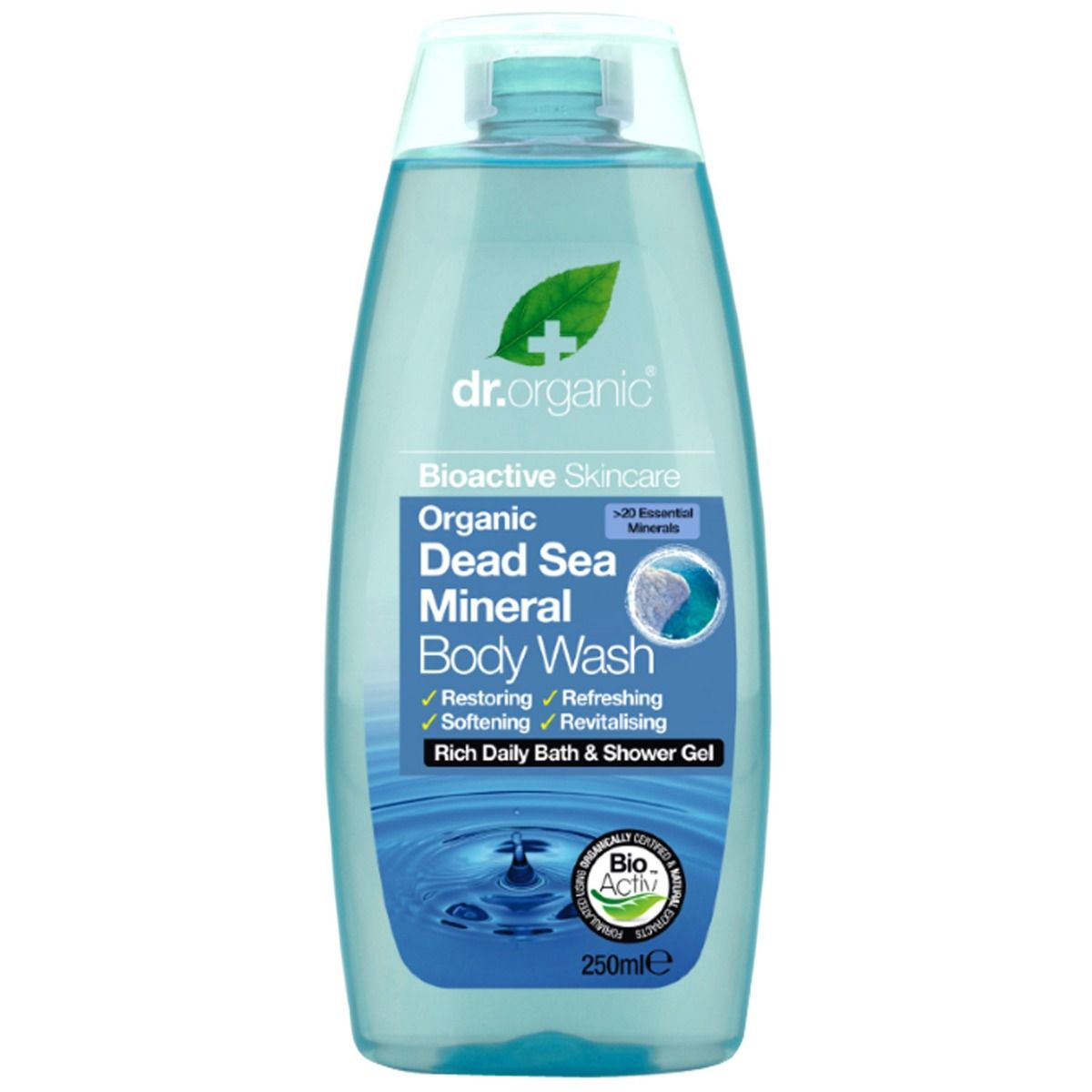 Buy dr.organic Dead Sea Mineral Body Wash, 250 ml Online