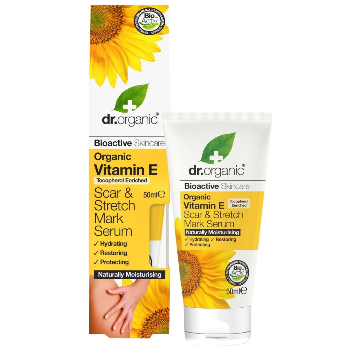 Buy dr.organic Vitamin E Scar & Stretch Mark Serum, 50 ml Online