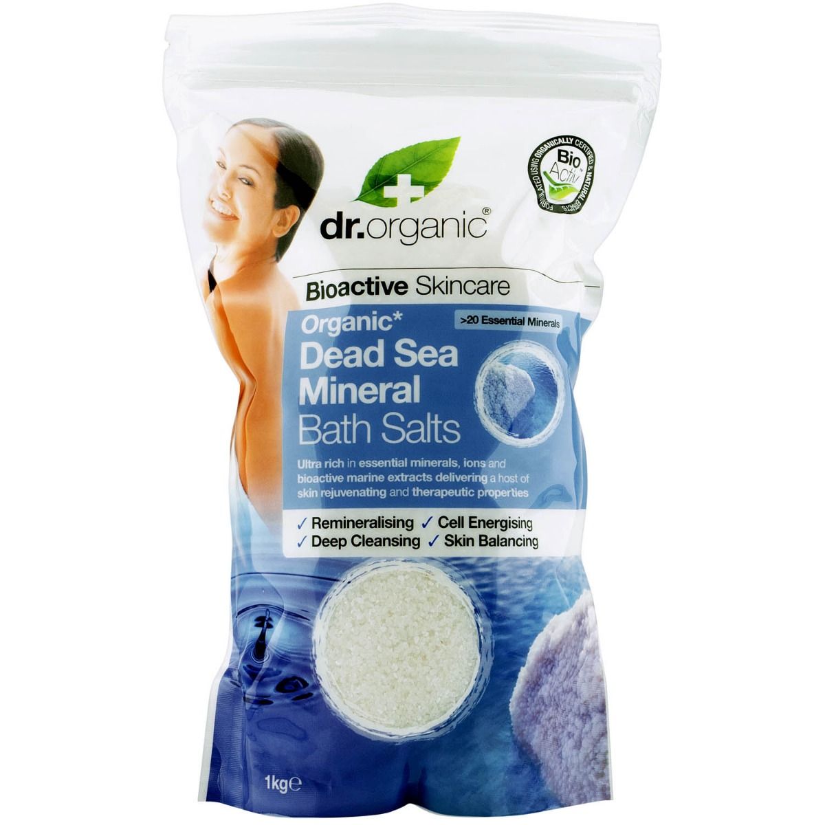 Buy dr.organic Dead Sea Mineral Bath Salt, 1 kg Online