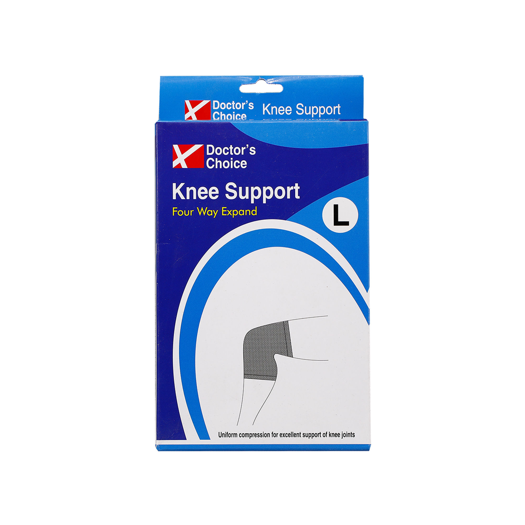 Doctor's Choice Knee Support Regular Large, 1 Count Price, Uses, Side