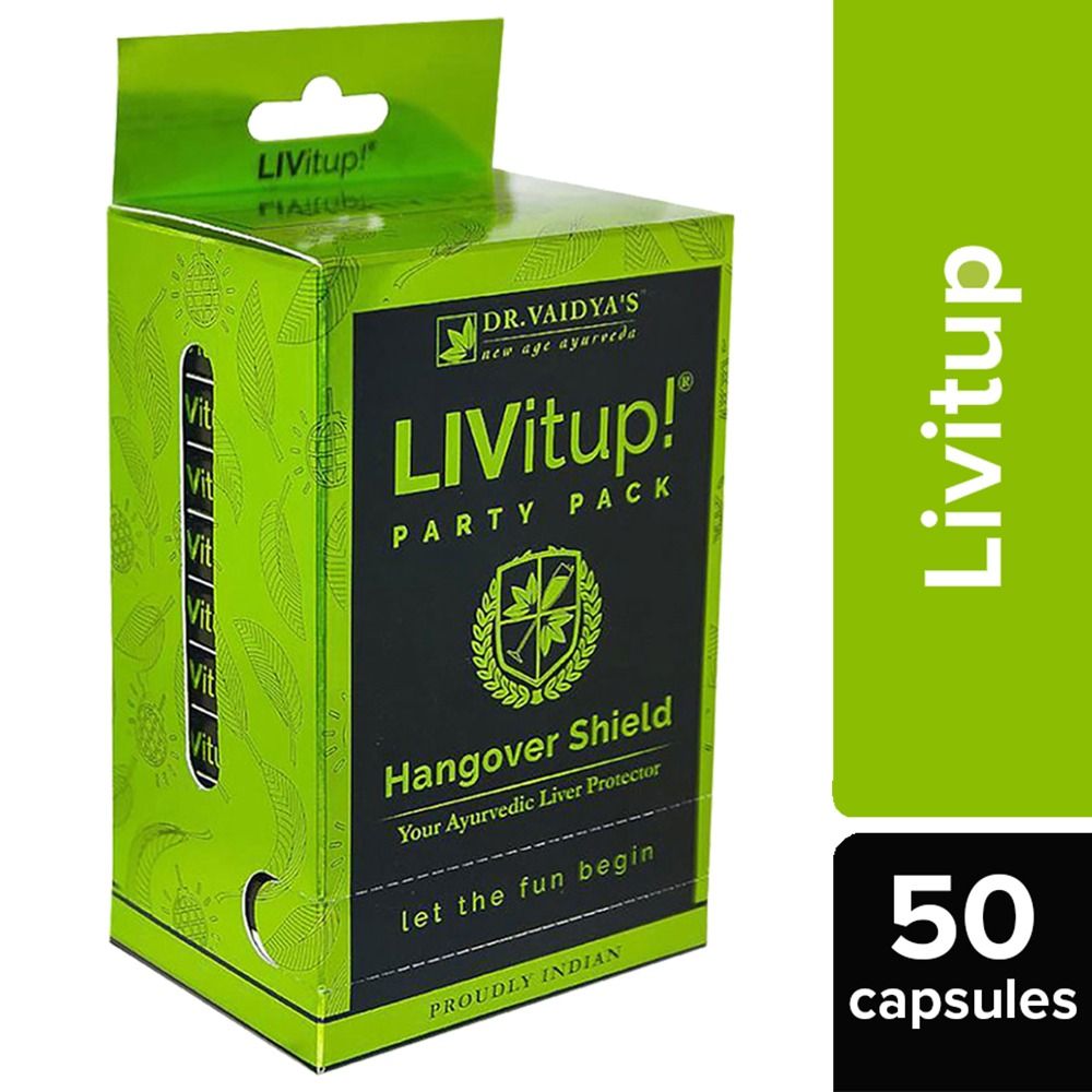 Buy Dr. Vaidya's LIVitup Party Pack, 50 Capsules Online
