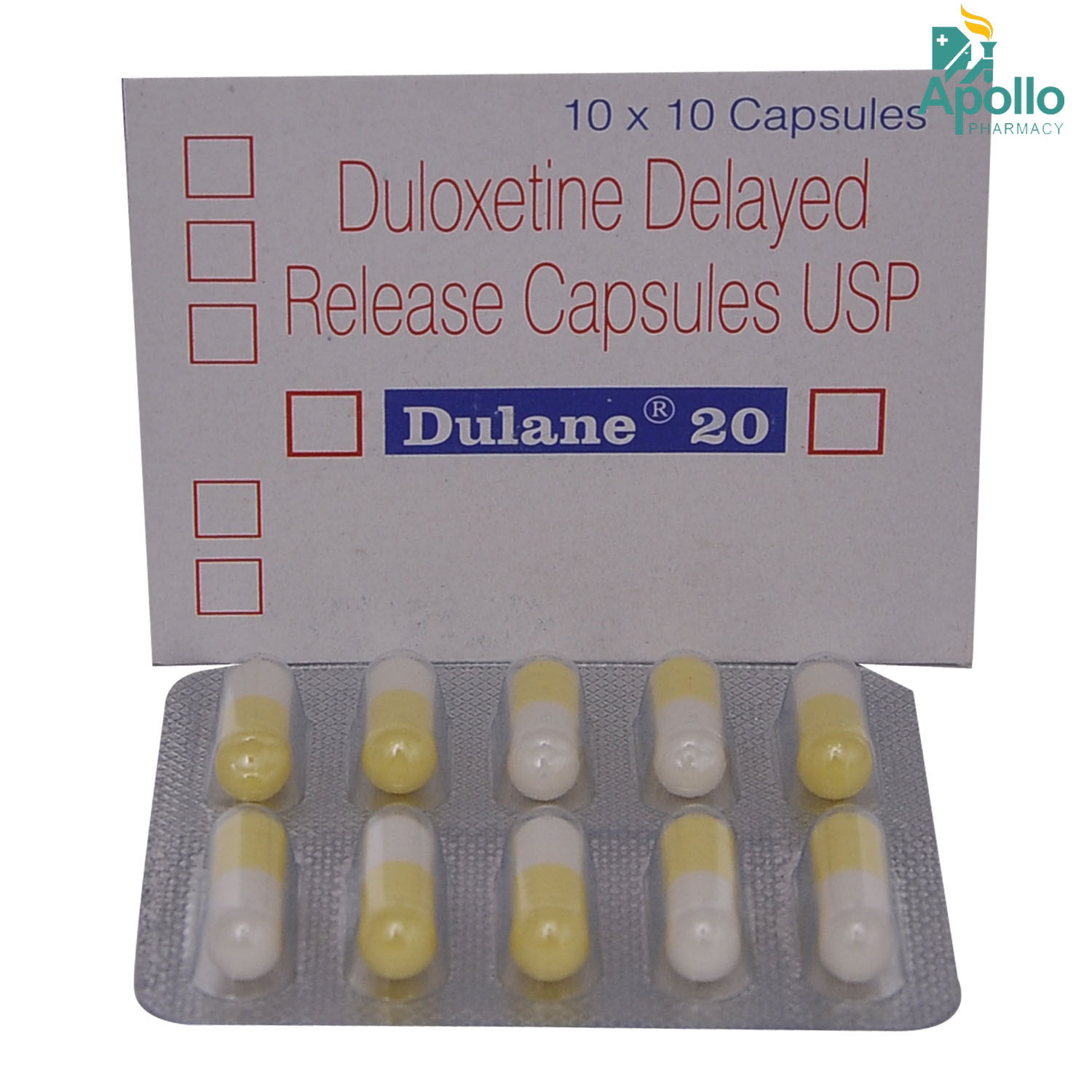 Dulane 20 Capsule 10's Price, Uses, Side Effects, Composition - Apollo 