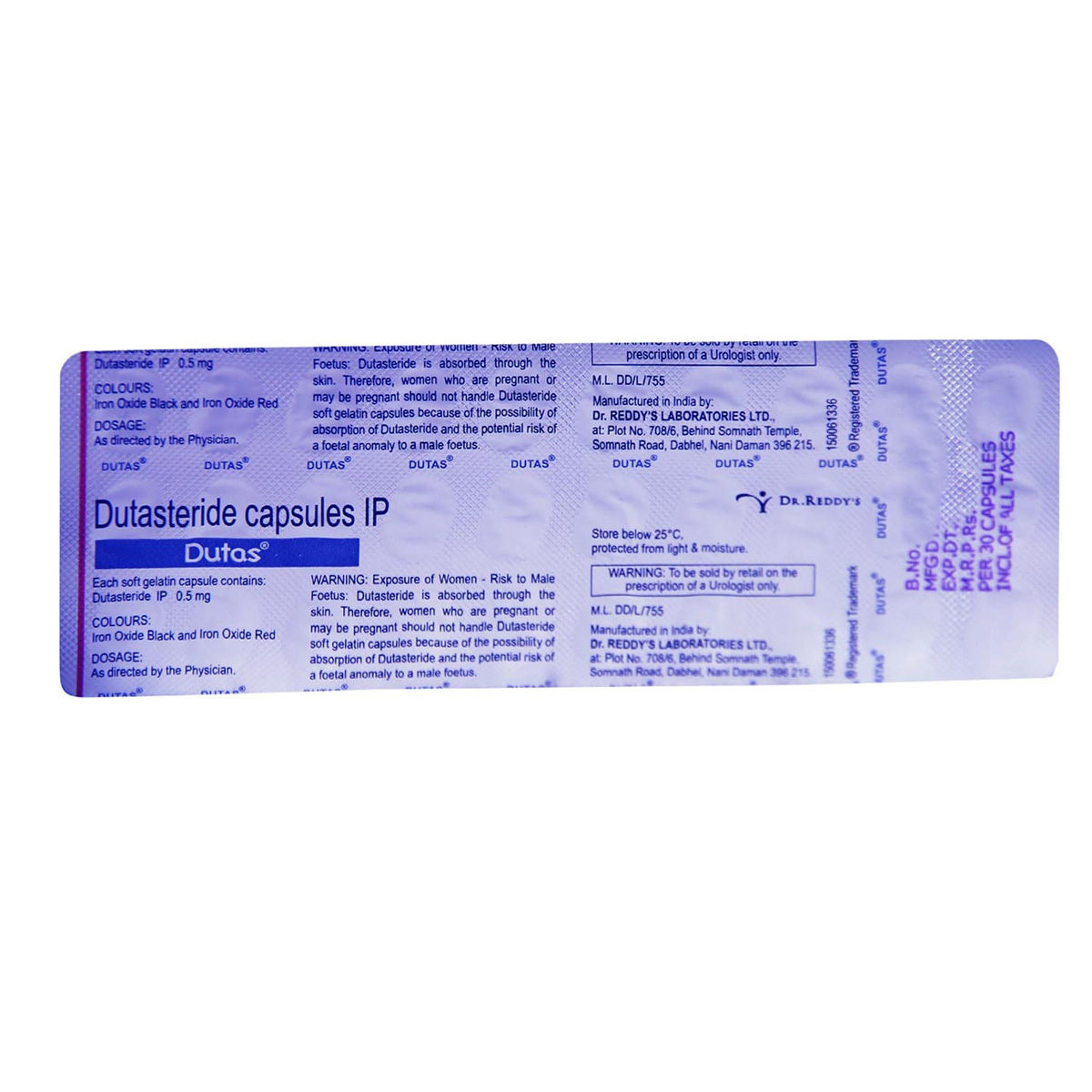 Dutas Capsule 30's Price, Uses, Side Effects, Composition - Apollo Pharmacy